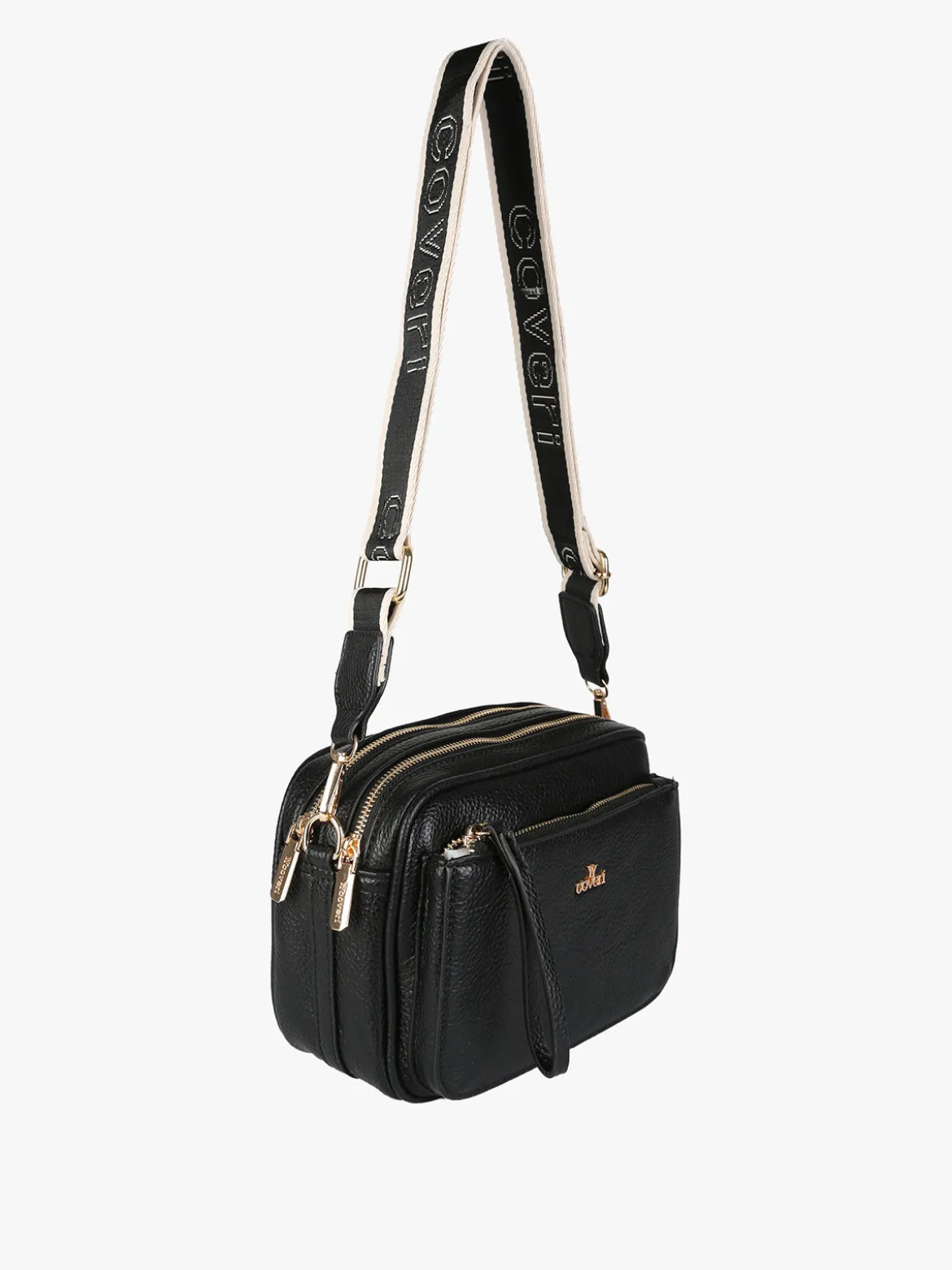 You Young Coveri Borsa a tracolla da donna in ecopelle - nero