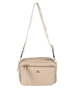 You Young Coveri Borsa a tracolla da donna in ecopelle - taupe