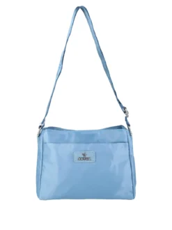 You Young Coveri Borsa a tracolla da donna in nylon - azzurro
