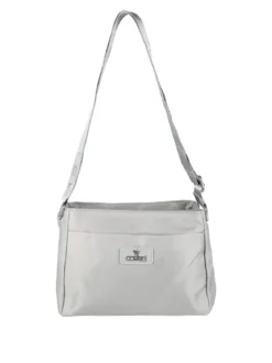 You Young Coveri Borsa a tracolla da donna in nylon - grigio
