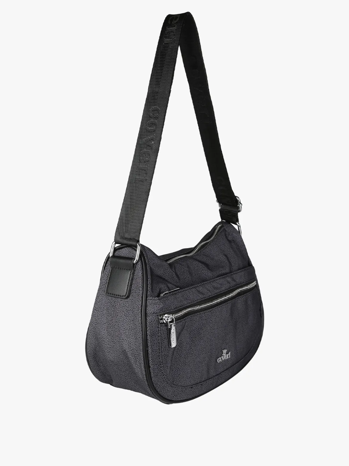 You Young Coveri Borsa a tracolla da donna in nylon - nero