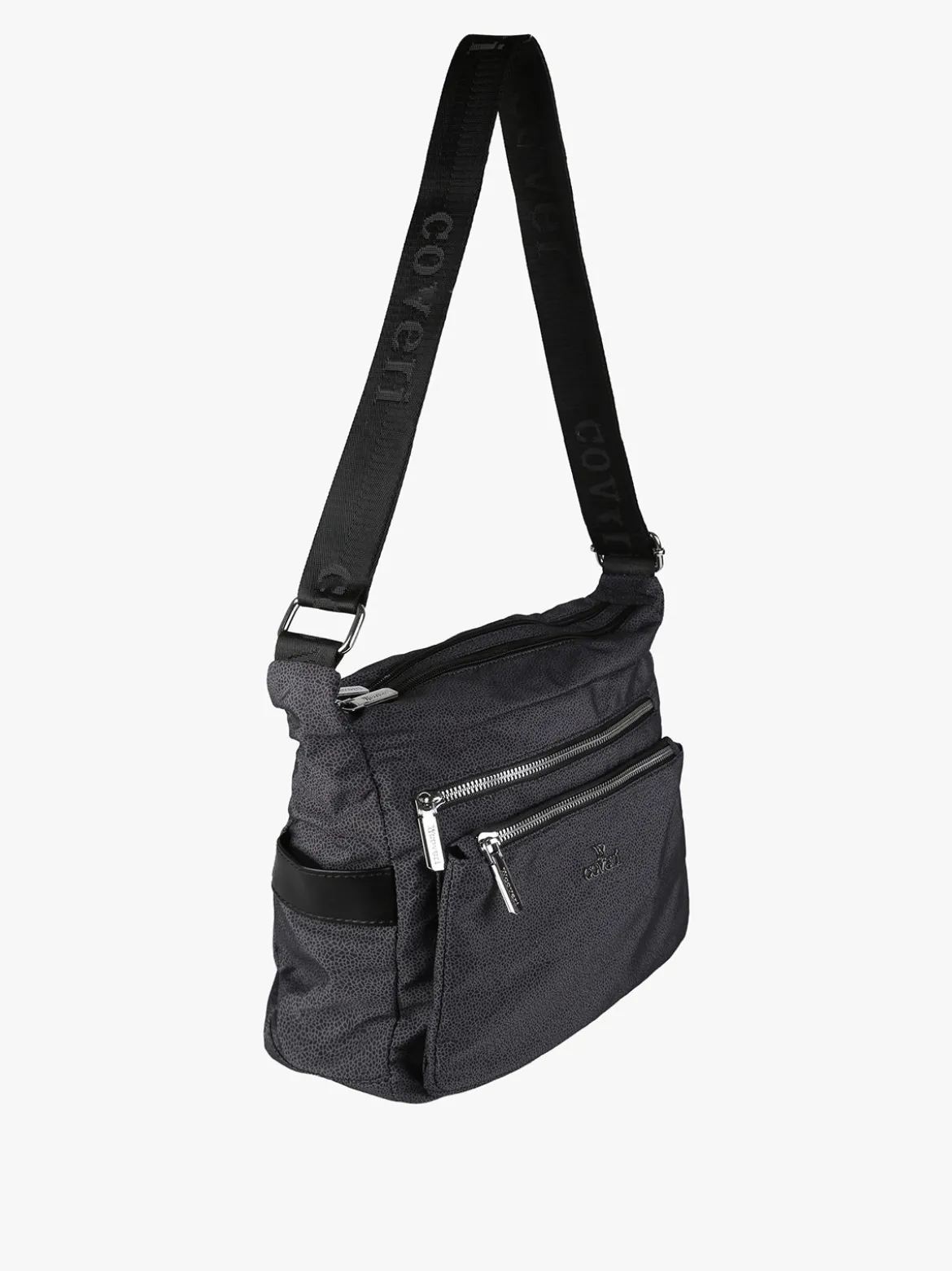 You Young Coveri Borsa a tracolla da donna in nylon - nero