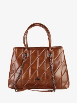 You Young Coveri Borsa donna trapuntata con doppi manici - marrone