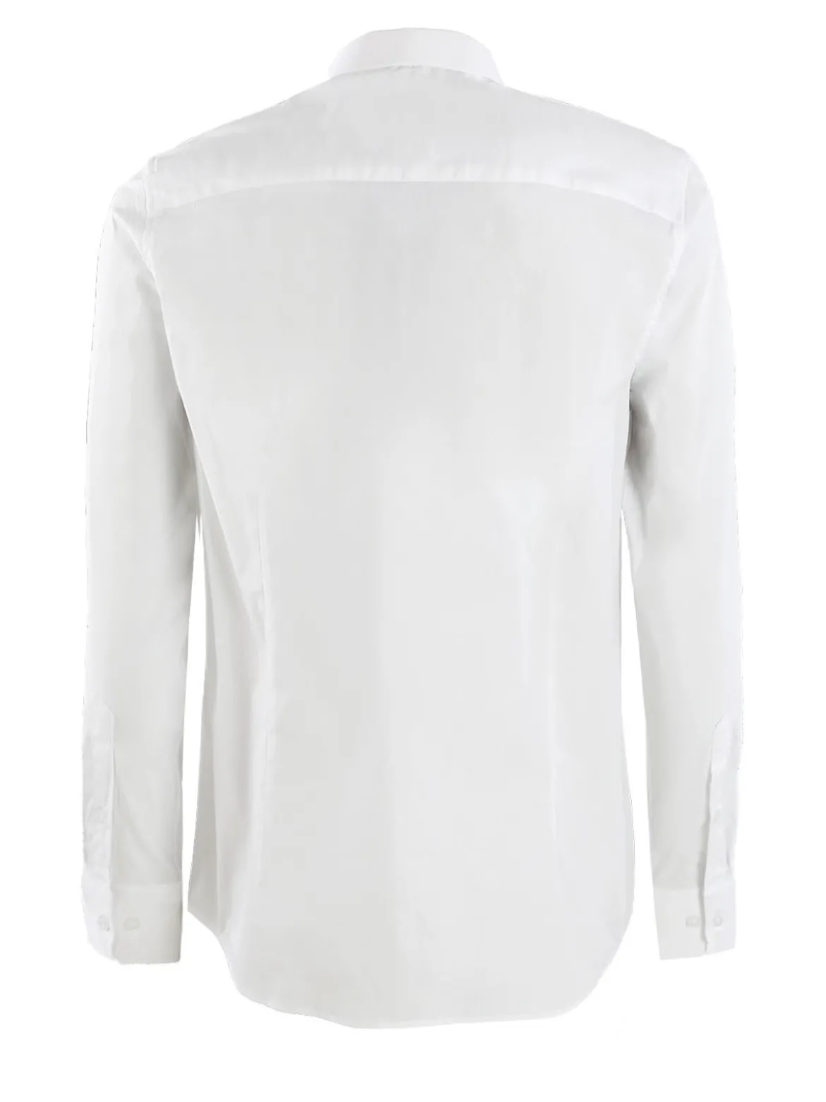 Y.Two Camicia da uomo in misto cotone a maniche lunghe