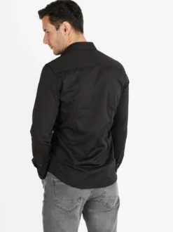 Y.Two Camicia da uomo slim fit a maniche lunghe