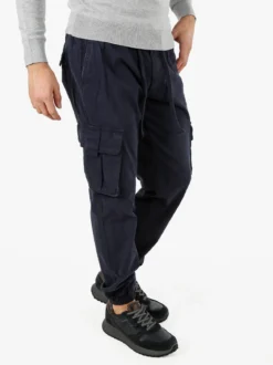 Zeta Pantaloni cargo da uomo con coulisse - blu scuro