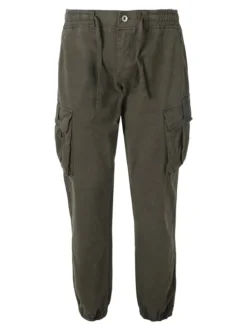 Zeta Pantaloni cargo da uomo con coulisse - militare