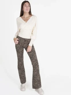 Z Studio Maglia donna con scollo a V e maniche a pipistrello